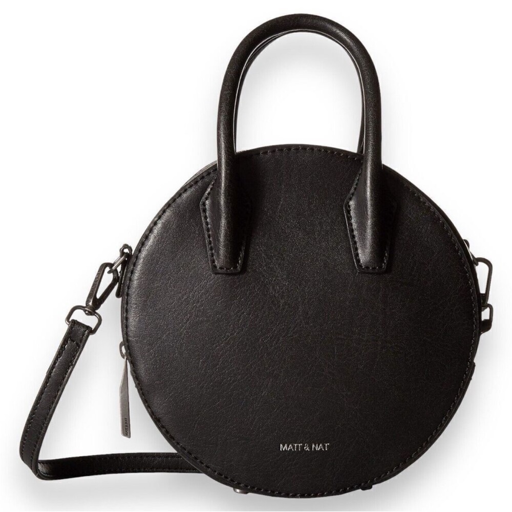 Matt & Nat Black Circular Crossbody Bag